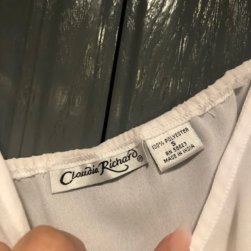 Claudia Richard White Tank   - Picture 3 of 4
